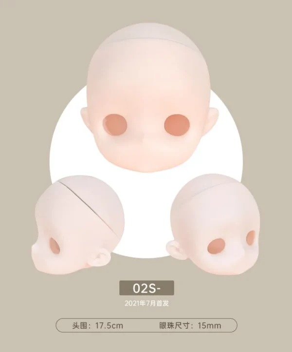 「TinyFox」Blank Head  (Chubby / 1/6) MJD Head Only - Image 8