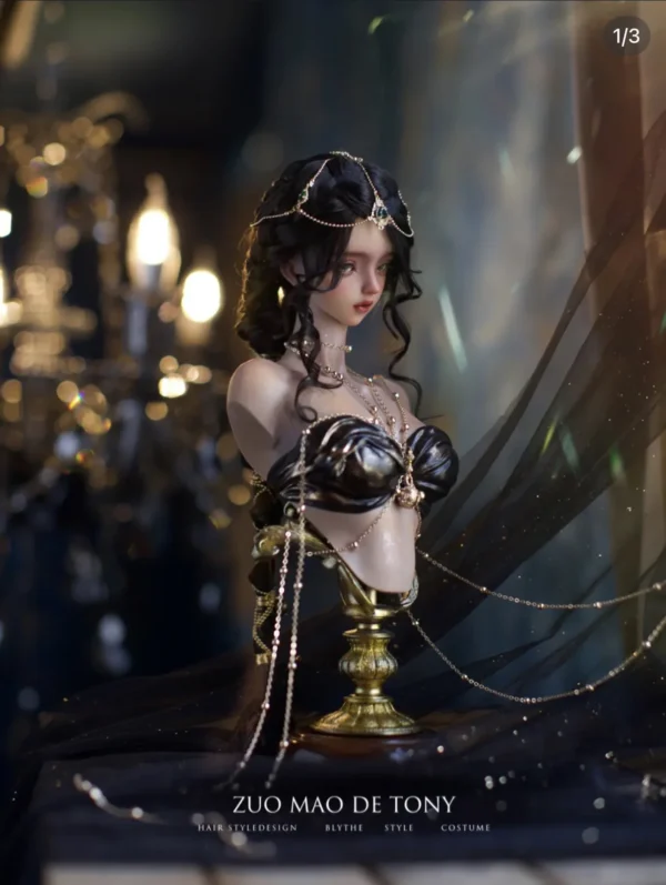 「Tony」Elegant Bust Stand (1/4, 1/3)