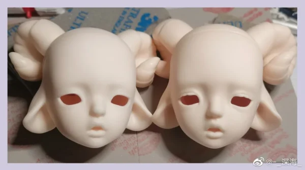 「UnicornWhale」Snow BJD Doll Head Only (Without Lashes) (1/4) - Image 15