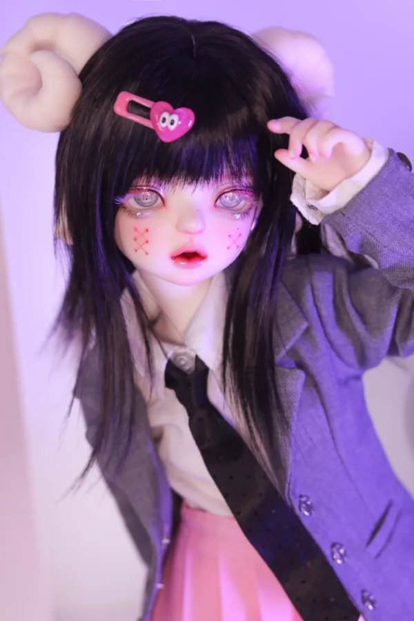 「UnicornWhale」Snow BJD Doll Head Only (Without Lashes) (1/4) - Image 3