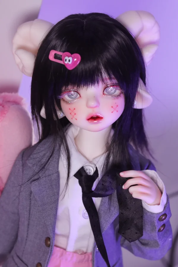 「UnicornWhale」Snow BJD Doll Head Only (Without Lashes) (1/4) - Image 4