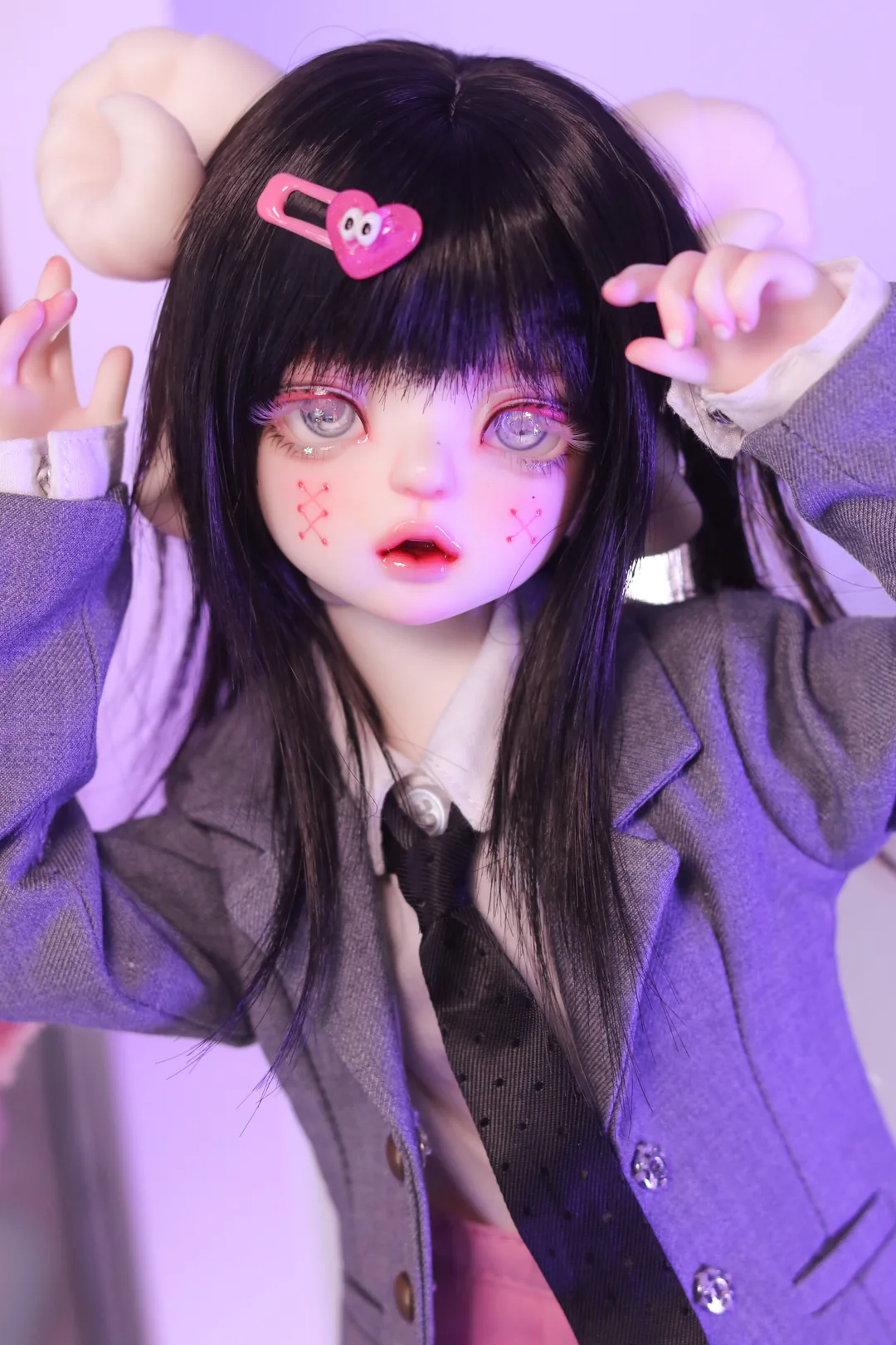 「UnicornWhale」Snow BJD Doll Head Only (Without Lashes) (1/4) - Image 5