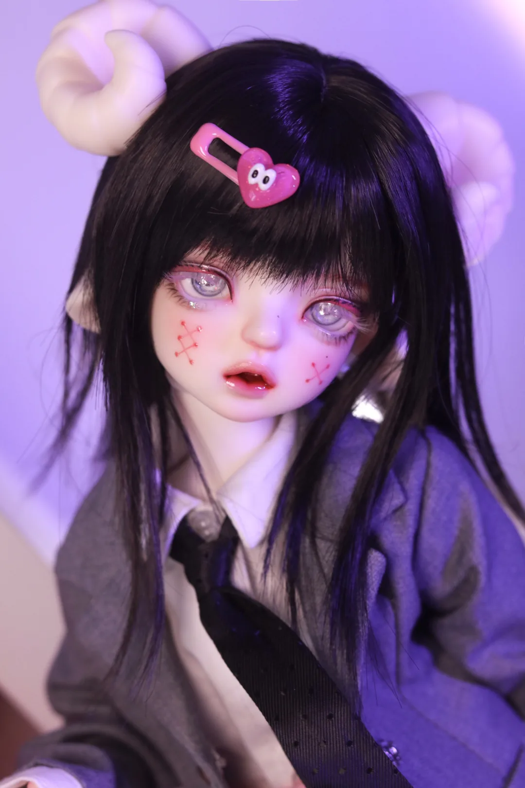 「UnicornWhale」Snow BJD Doll Head Only (Without Lashes) (1/4) - Image 6