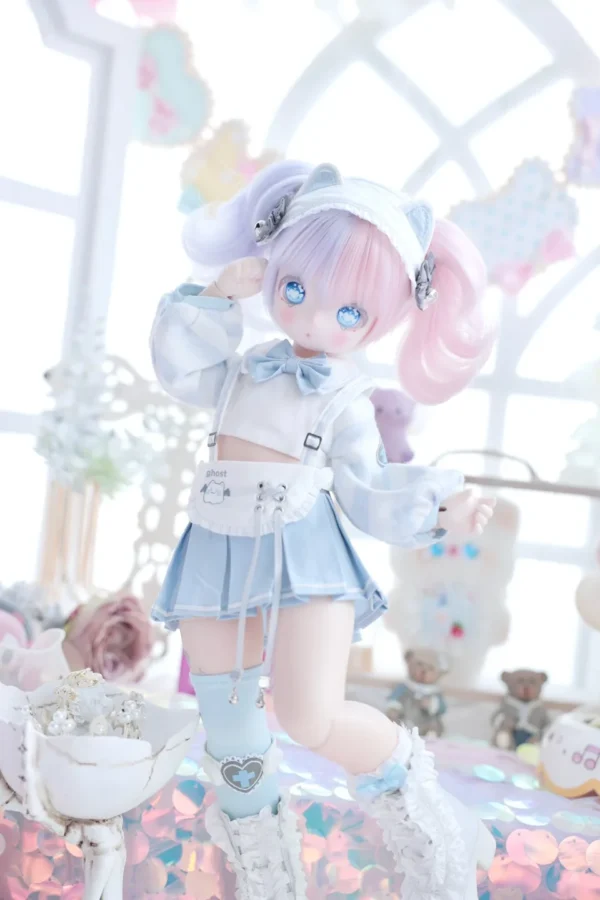 「Veg Pao」Aqua Minecat (MDD/MSD/Chubby l 1/4) BJD Outfit Only - Image 2