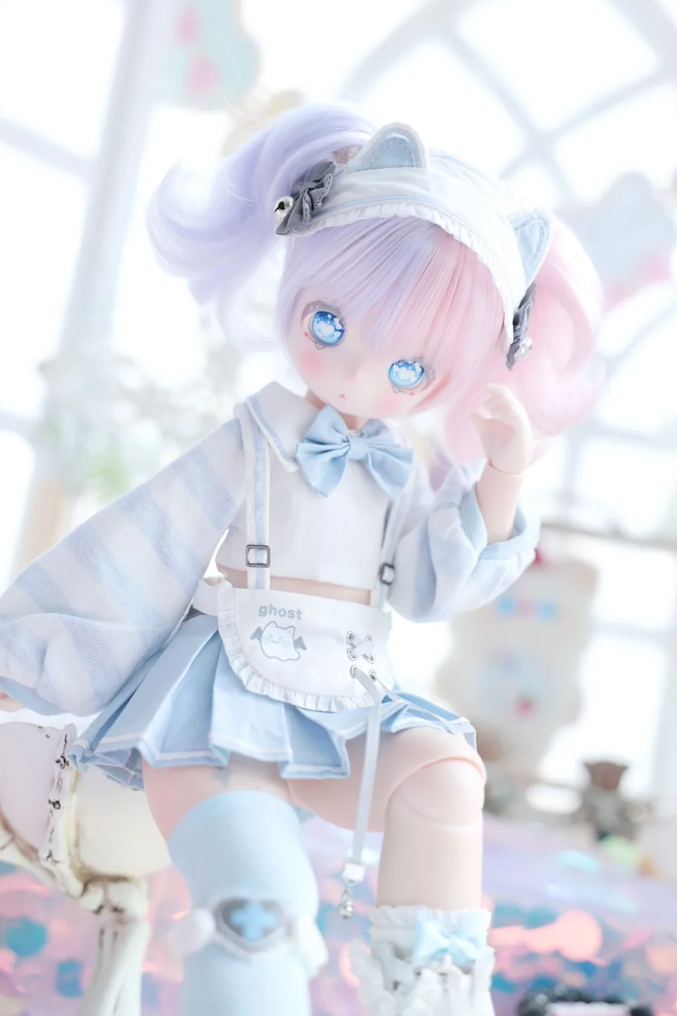「Veg Pao」Aqua Minecat (MDD/MSD/Chubby l 1/4) BJD Outfit Only - Image 5