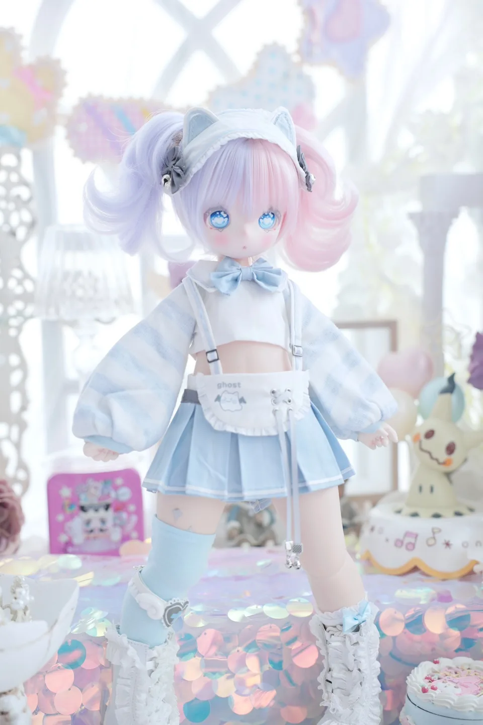 「Veg Pao」Aqua Minecat (MDD/MSD/Chubby l 1/4) BJD Outfit Only - Image 7