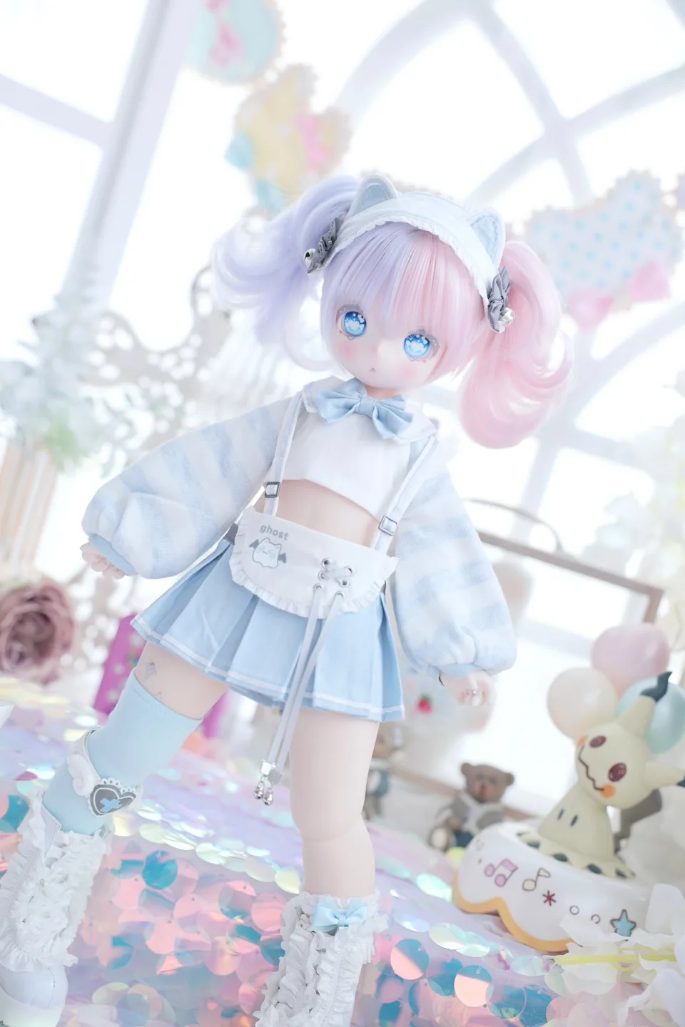 「Veg Pao」Aqua Minecat (MDD/MSD/Chubby l 1/4) BJD Outfit Only - Image 8