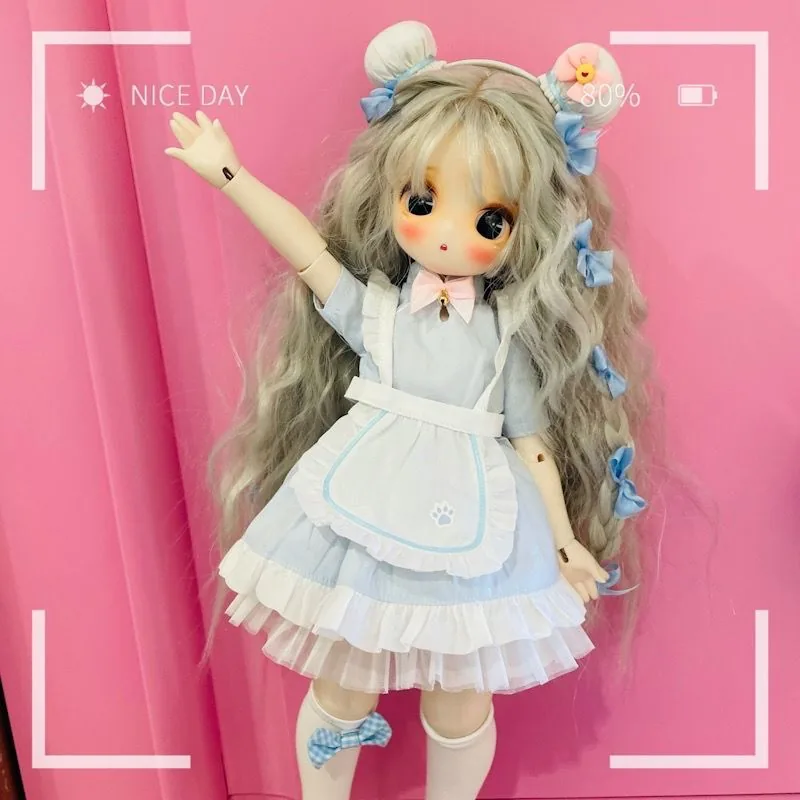 「Veg Pao」Blue Maid (Chubby) BJD Outfit Only