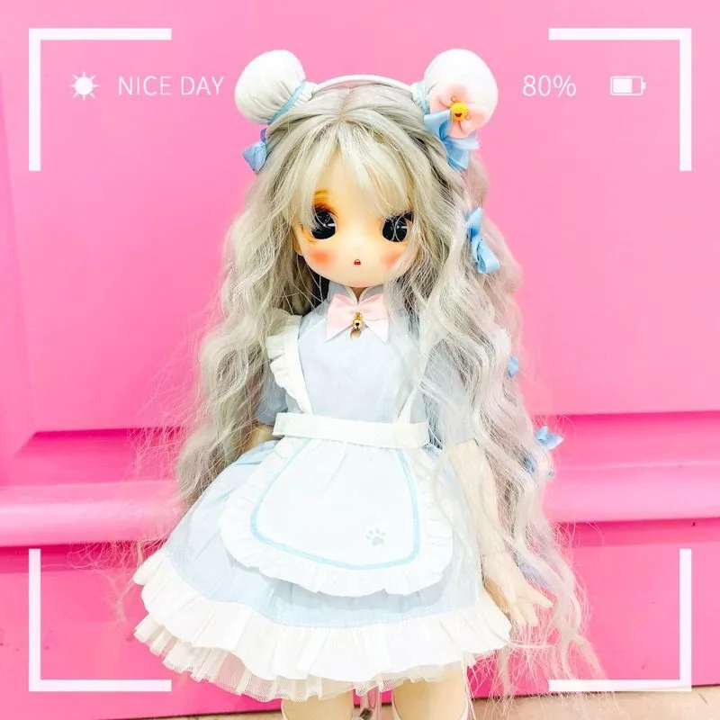 「Veg Pao」Blue Maid (Chubby) BJD Outfit Only - Image 3