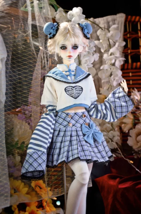 「Veg Pao」Chinese Style (MDD/MSD/Chubby l 1/4) BJD Outfit Only - Image 8