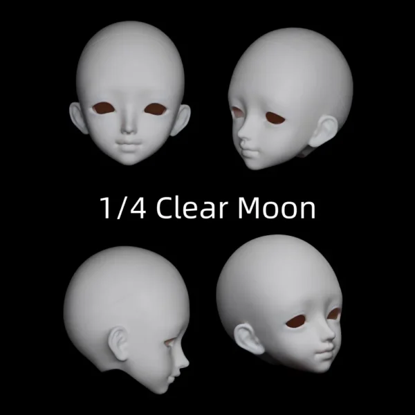 「XiaoMian」Clear Moon&Dark Cloud 1/4 BJD Doll Head Only - Image 10