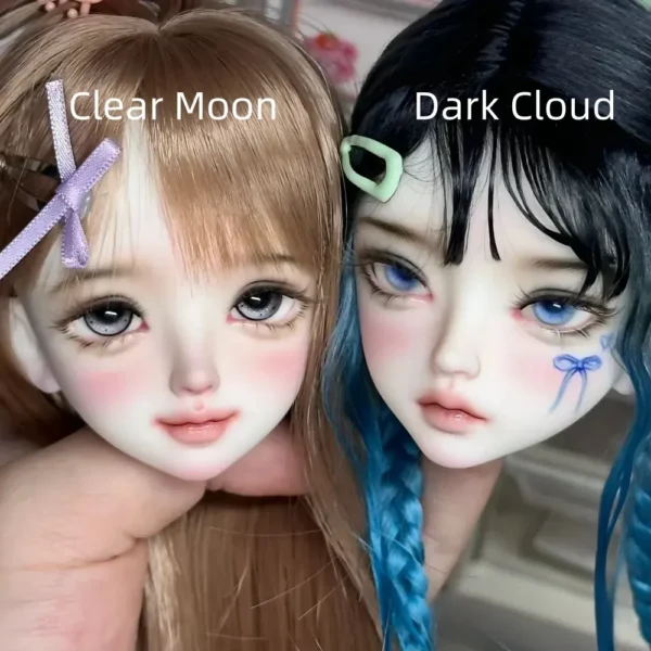 「XiaoMian」Clear Moon&Dark Cloud 1/4 BJD Doll Head Only - Image 2
