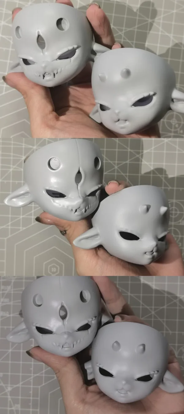 「ZiYue」Black Goat 1/6 or 1/5 BJD Head only - Image 10