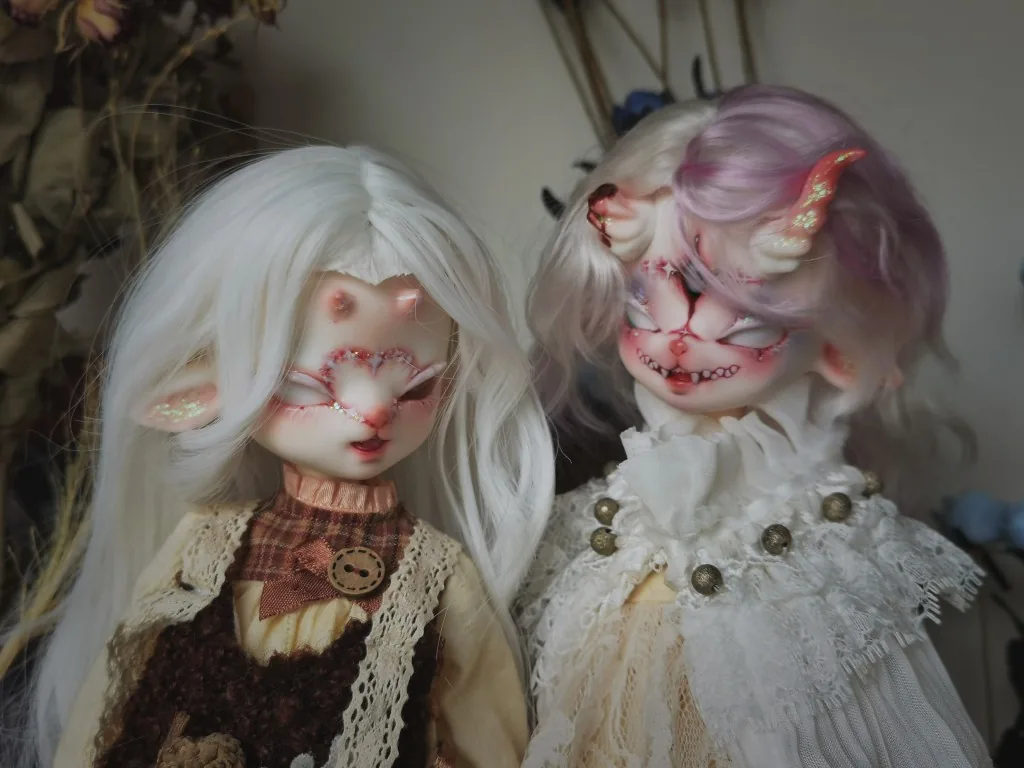 「ZiYue」Black Goat 1/6 or 1/5 BJD Head only - Image 4