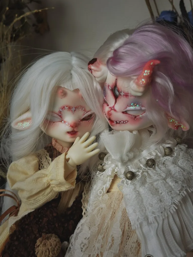 「ZiYue」Black Goat 1/6 or 1/5 BJD Head only - Image 5
