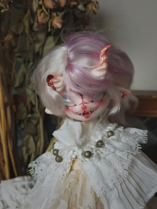 「ZiYue」Black Goat 1/6 or 1/5 BJD Head only - Image 8