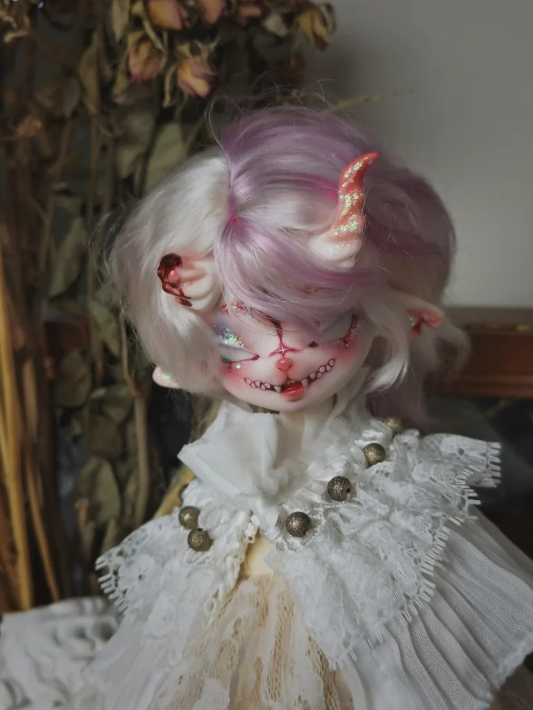 「ZiYue」Black Goat 1/6 or 1/5 BJD Head only - Image 8